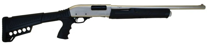 Citadel FRPAX1220NKL CDP Force Tactical Pump 12 Gauge 3+1 3" 20" Silver Marinecote Barrel, Steel Receiver w/Silver Marinecote Finish, Synthetic Pistol Grip Stock