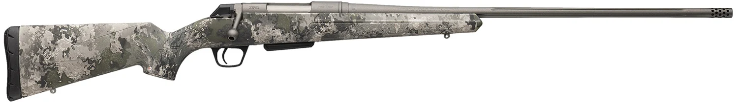 Winchester Repeating Arms 535800296 XPR Extreme 350 Legend 4+1 22" Tungsten Cerakote Fluted Threaded Barrel & Drilled & Tapped Steel Receiver, Fixed TrueTimber VSX Synthetic Stock