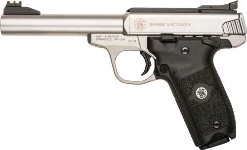 S&W SW22 VICTORY 5.5" ADJ. - 10-SHOT STAINLESS POLYMER