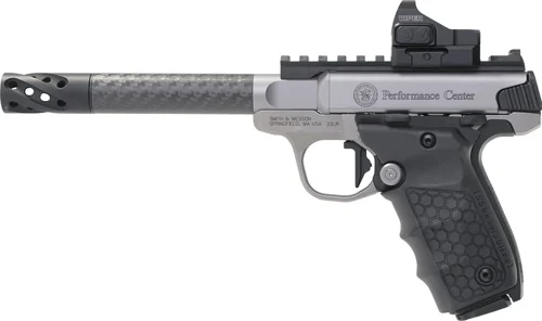 S&W SW22 VICTORY PF CENTER - 22LR 6" CARBON FIBER REDDOT