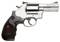 S&W 686 3-5-7 3" 357 AS 7-SH - SS UNFLUTED CYLINDER WOOD