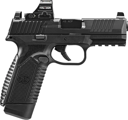 FN 545 MRD 45 ACP W/ HOLOSUN - 407C 2-15 RD MAGS NMS BLACK