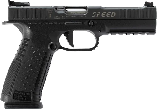 APF STRIKE ONE SPEED 9MM 5"BBL - ADJ. SIGHTS 17RD MAGS BLACK