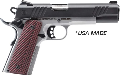 BERSA B1911 45ACP BLACK/SS - 5" BBL VZ GRIP W/ SIGHTS 8RD