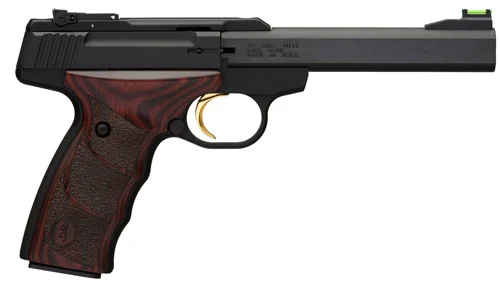 BUCK MARK PLUS ROSEWOOD UDX - 22 LR, 5.5" BBL, 10/RD, BLUED
