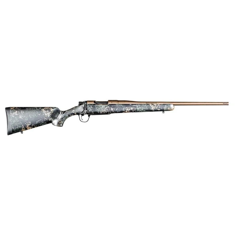 Christensen Arms Mesa FFT Rifle 7mm PRC 4rd 22" Burnt Bronze Barrel Carbon Stock with Green and Tan Accents