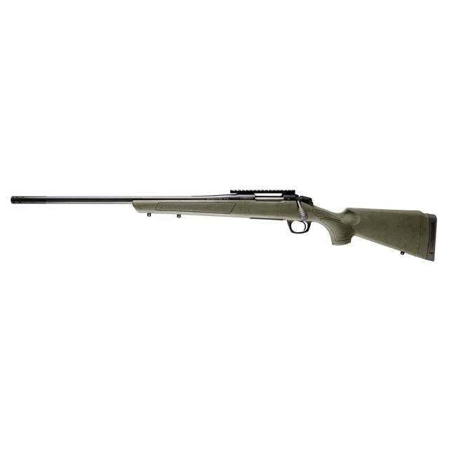CVA Cascade XT left Hand Rifle 300 Win Mag 3rd Capacity 24" Threaded Cerakote Black Barrel OD Green/Black Web Stock Pic Rail