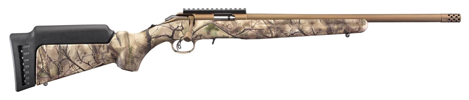 Ruger American Standard Rimfire .22LR 10rd Magazine 18" Barrel Go Wild Camo Stock