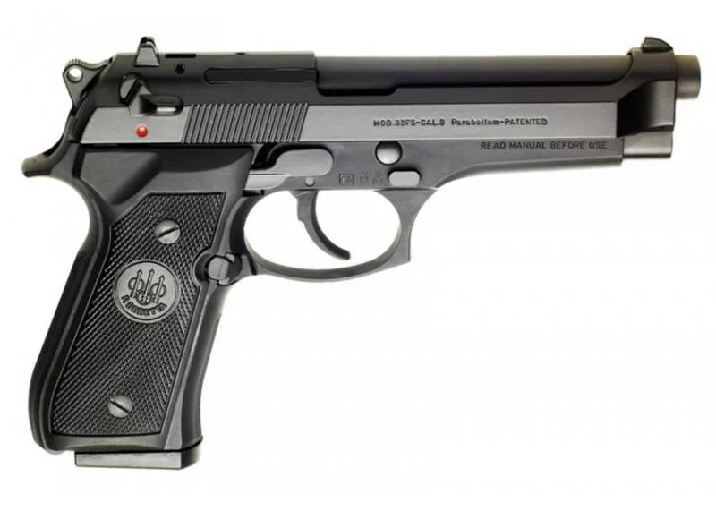 BERETTA 92FS 9MM PISTOL BLACK/BRUNITION 3-15RD MAGAZINES