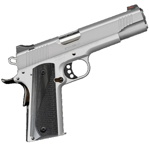 KIMBER STAINLESS LIGHTWEIGHT ARCTIC 45ACP PSTL BLK GRIPS