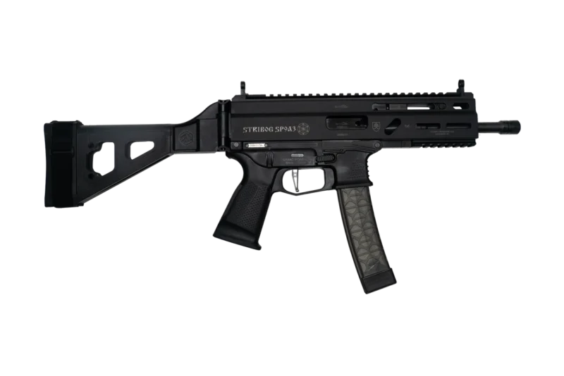 GRAND POWER STRIBOG SP9A3 9MM SUB BLK PSTL W/SBT BRC 8" THRD BRL 3-30RD