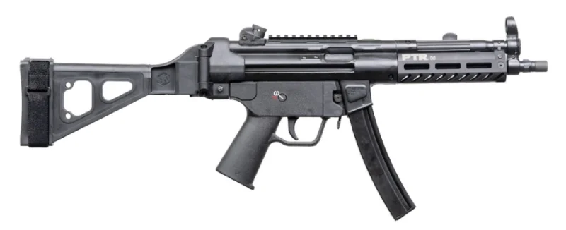 PTR 9MM PISTOL BLK 9CT-BR W/BRACE 8.86"BRRL M-LOK HANDGUARD