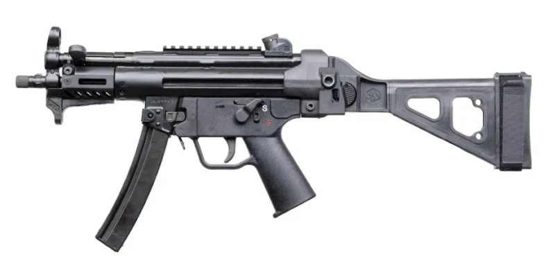 PTR 9RS-BR 9MM REVERSE STRETCH 5.16" PISTOL W/BRACE 2-30RD MAGS